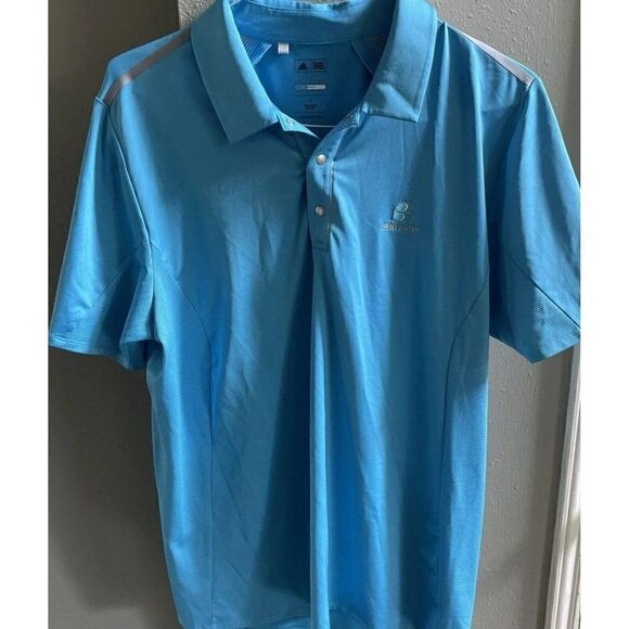 adidas PureMotion CoolMax Polo Golf SHIRT Bentwater Country Club Men’s Large - Picture 1 of 3
